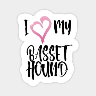 I heart my Basset Hound! Magnet