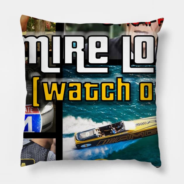 Mire Loco (Watch Out) Pillow by Mic Mountain