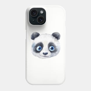 Panda Bear Watercolor Phone Case