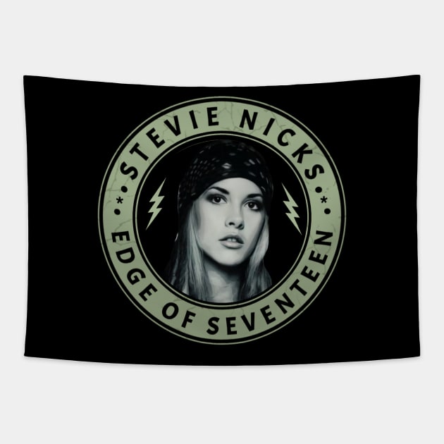 Edge of seventeen - stevie nicks fanart Tapestry by RIDER_WARRIOR