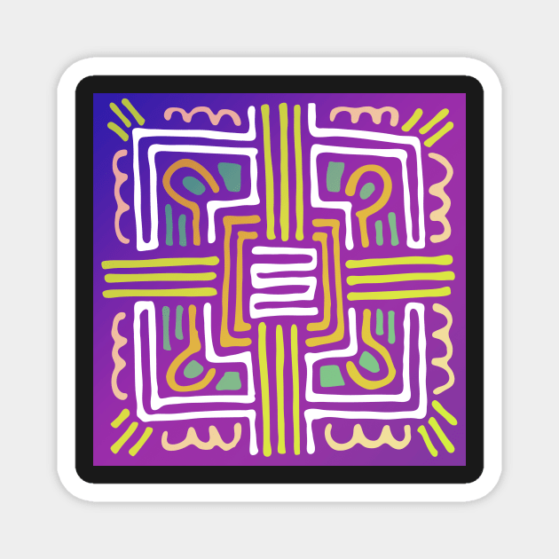 Purple Mandala Design Magnet by StylishTayla