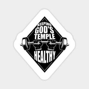 God's Temple, Strong and Healthy Magnet