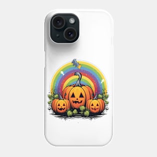 Radiant Harvest Pumpkin Rainbow Phone Case