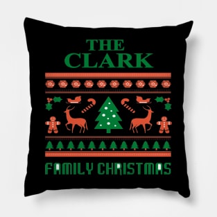 Family Christmas - Groovy Christmas CLARK family, Family Christmas T-shirt, Pjama Pillow