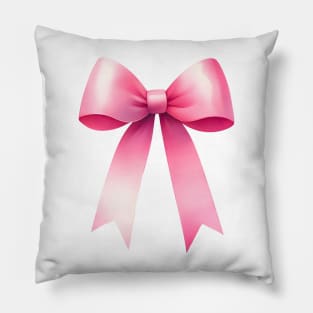 Coquette ribbon bow Pillow