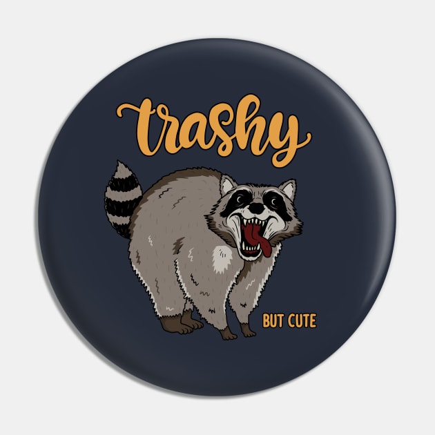 Raccoon - Trashy but cute Pin by valentinahramov