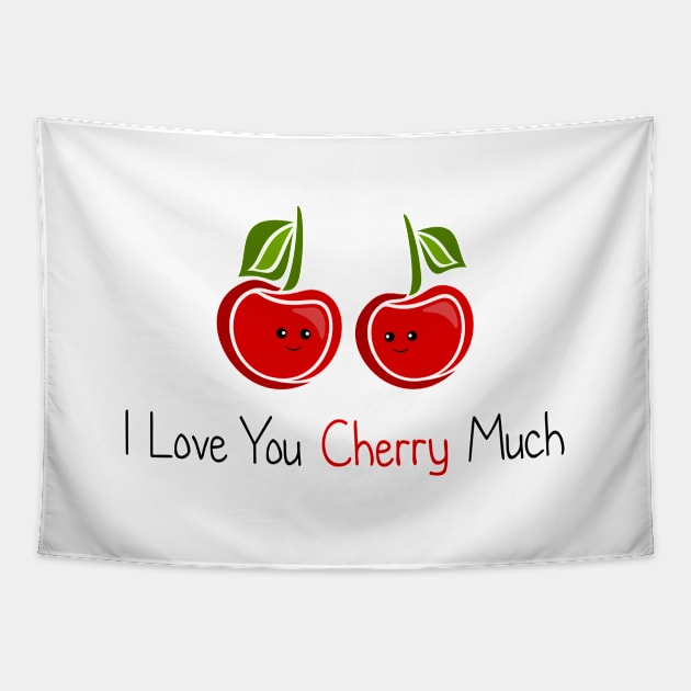 I Love You Cherry Much Tapestry by Briansmith84