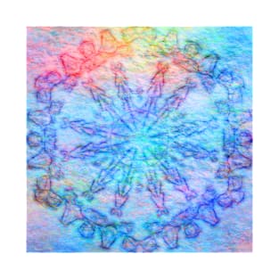 Tribal kaleidoscope on felt T-Shirt