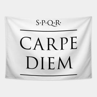 Latin quote Carpe diem Tapestry