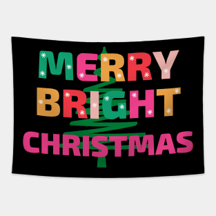 Bright Merry Christmas Tapestry