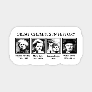 Darkblack - Great Chemists In History Black Magnet