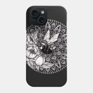 Bumble Bee Mandala Phone Case