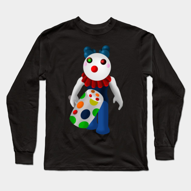 Piggy Roblox Clown Piggy Roblox Long Sleeve T Shirt Teepublic - clown shirt roblox