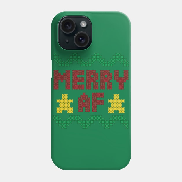 Merry AF Phone Case by Nataliatcha23