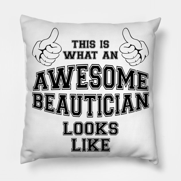 This is what an awesome beautician looks like. Pillow by MadebyTigger