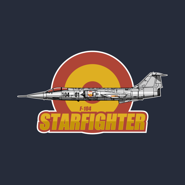 Spanish F-104 Starfighter by Tailgunnerstudios