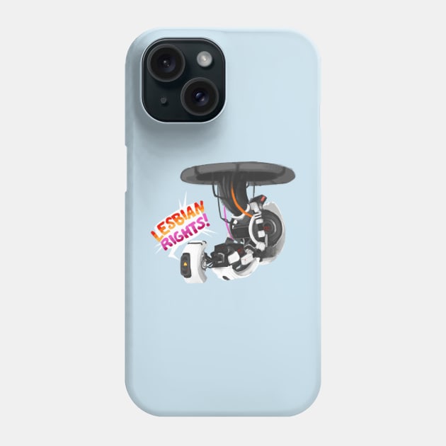 GLaDOS Says Lesbian Rights Phone Case by IceOfWaterflock