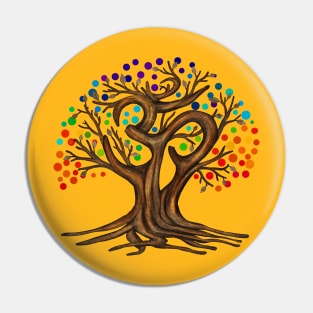 Om Tree Pin