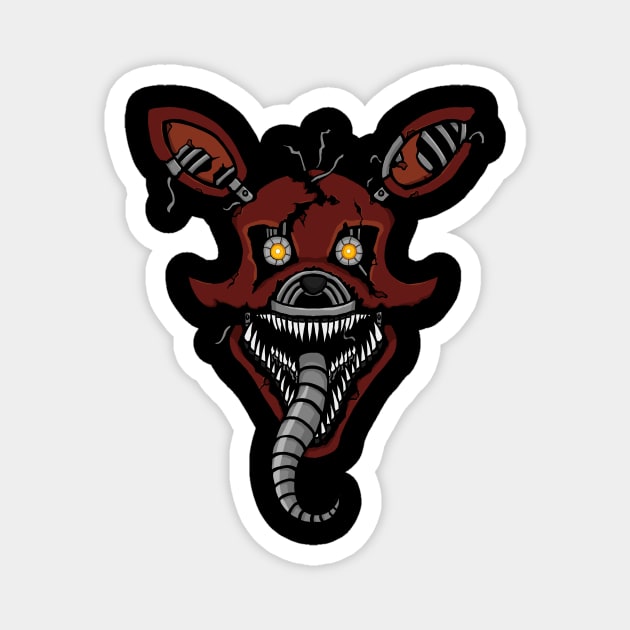 Five Nights at Freddy's - FNAF 4 - Nightmare Foxy Magnet by Kaiserin