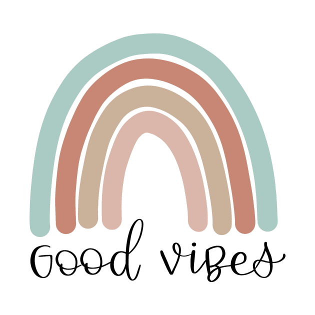 Good vibes rainbow desig by Ruralmarket