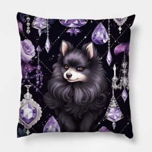 Black Pomeranian Pillow