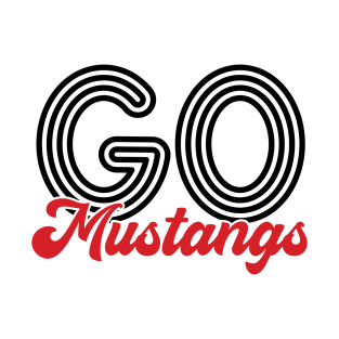 Go Mustangs - Volleyball T-Shirt