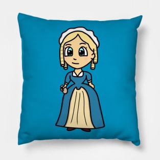 Chibi Elizabeth Maxwell Steele (Small Print) Pillow