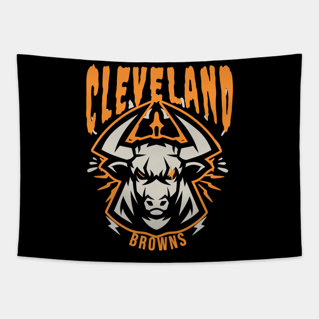 CLEVELAND BROWNS Tapestry by Imaginate