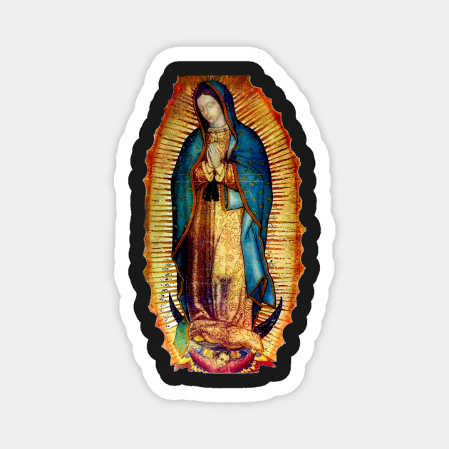 Our Lady of Guadalupe Tilma Replica Guadalupe TeePublic