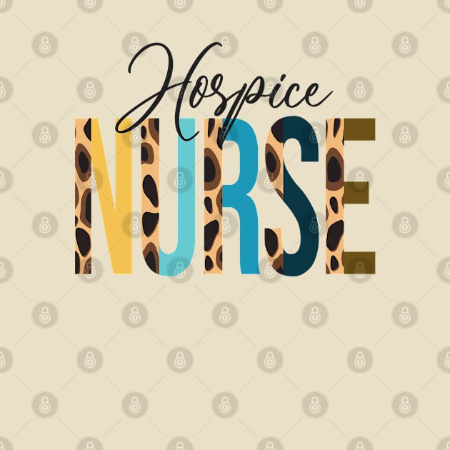 Hospice Nurse Leopard Shirt -  Hospice Nurse Leopard Print / Cheetah  Print Shirt by LillyDesigns