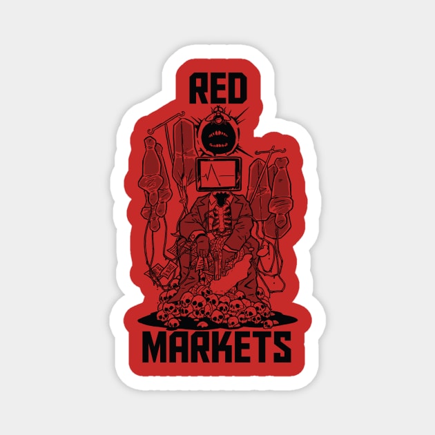 Red Markets (Bloodbag) Magnet by hebanongames