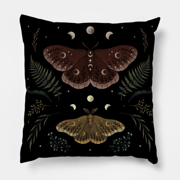 Saturnia pavonia Pillow by Episodic Drawing