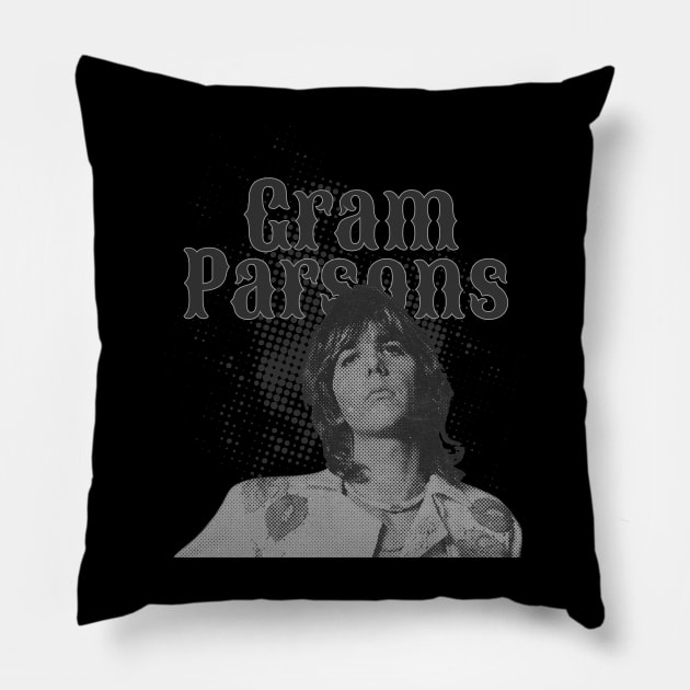 Gram Parsons // Illustrations Pillow by Degiab