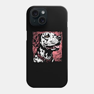 Retro Art Dalmatian dog Dog Lover Phone Case