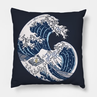 Wave after wave, slowly drifting Pillow