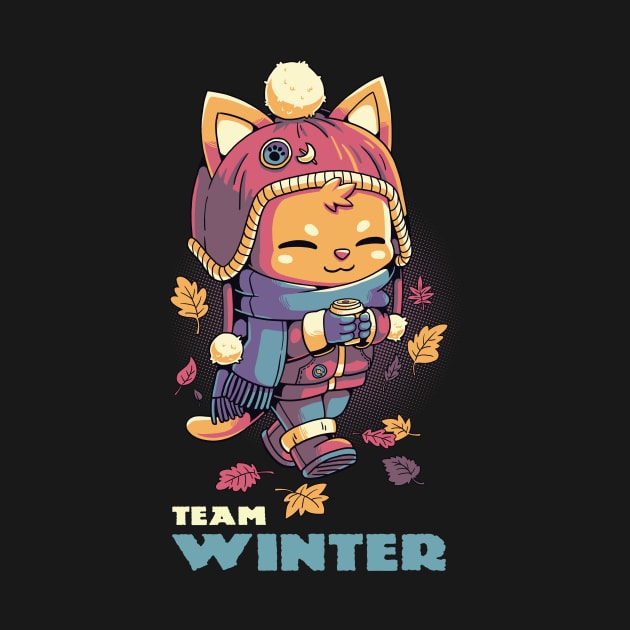 Team Winter Cozy Kitty Cat by Geekydog