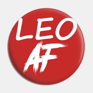 LEO AF WHITE Pin