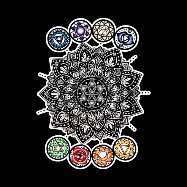 Chakra Center Mandala by Prettielilpixie