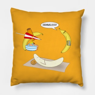 Prudish banana Pillow