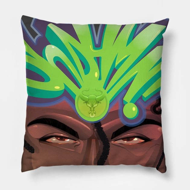 I Saw That Pillow by UBiv Art Gallery