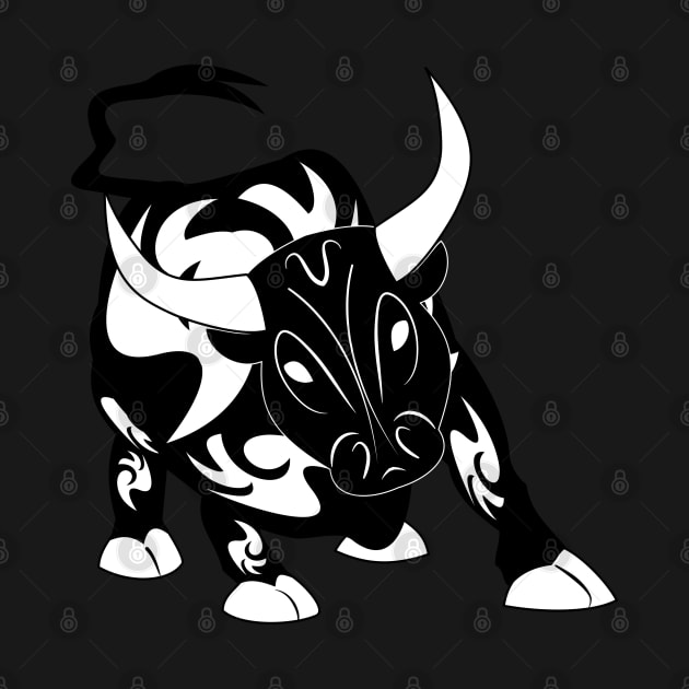 tribal bull by tiver