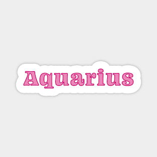 Aquarius - pink Magnet