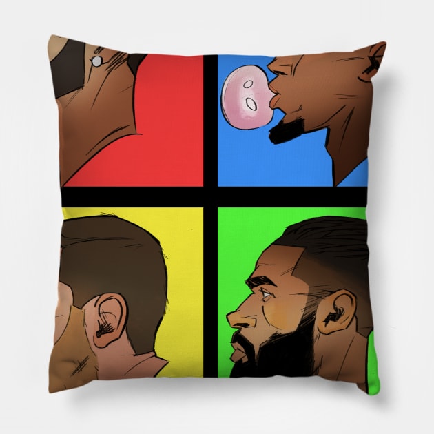 Take Note - Jazz Quad Pillow by CowhideComics