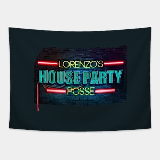 Lorenzo's House Party South Beach Neon Tapestry