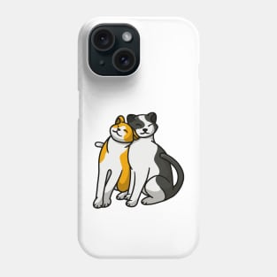 Cuddling cat Phone Case