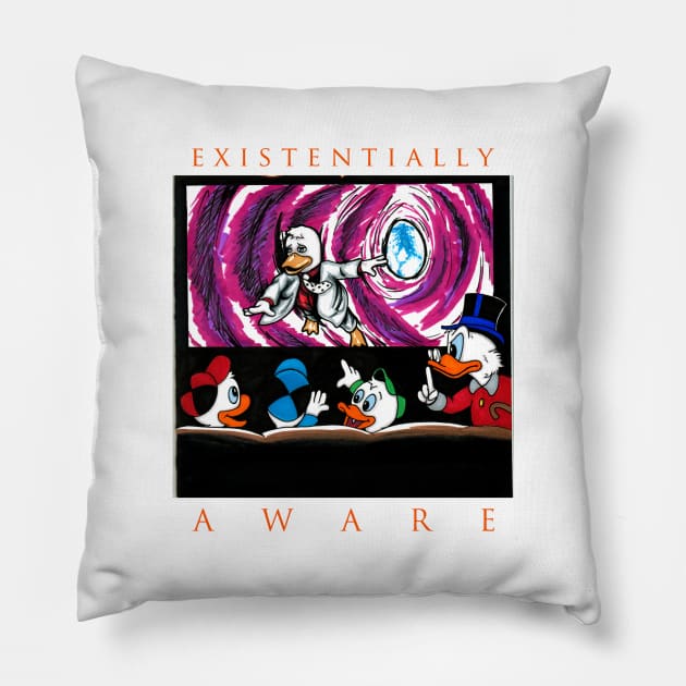 Existential Awareness Pillow by sapanaentertainment