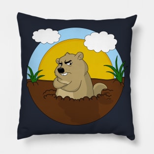 Groundhog day Pillow