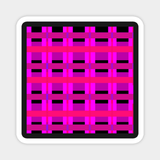 Pink Plaid Magnet