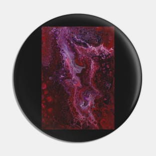 Deep dark red purple paint pour Pin