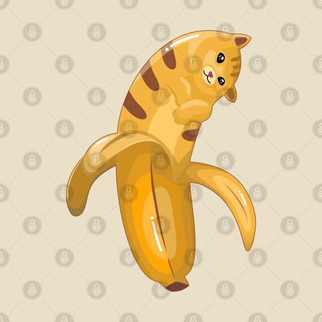 Cute Banana Yellow Cat by Acho Underpeak